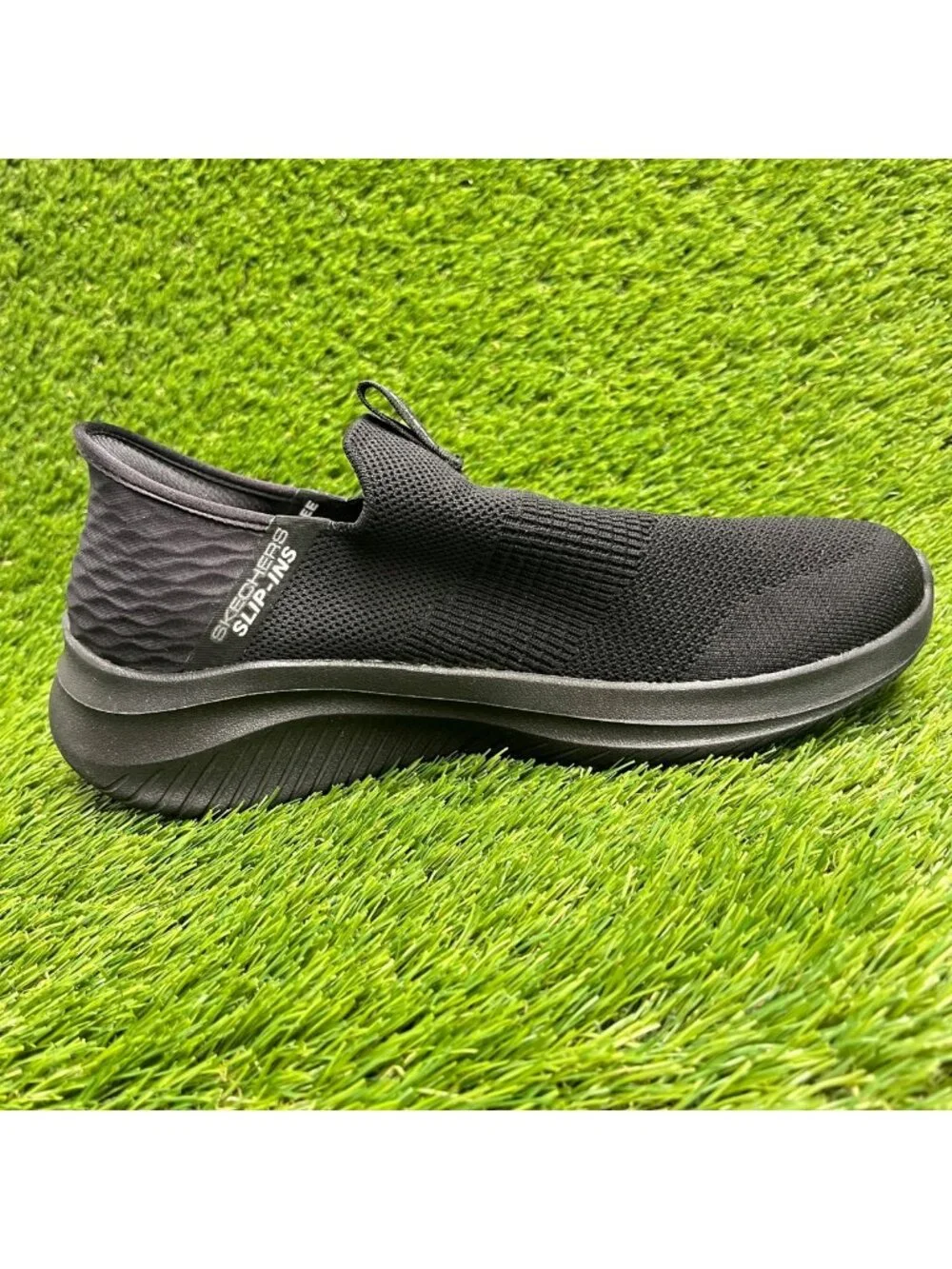 Skechers Ultra Flex 3.0 Smooth Step Mens Size 7E Black Athletic Shoes Sneakers